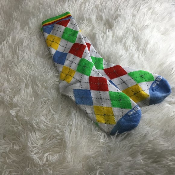 Unisex Argyle Google Socks - Picture 1 of 1